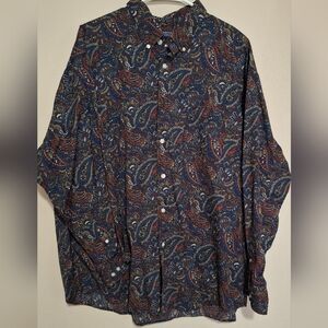 Roundtree & Yorke Multicolor Paisley Button Down Shirt
